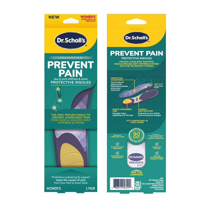 Dr. Scholl's Prevent Pain Women's Insoles - Size (6-10)