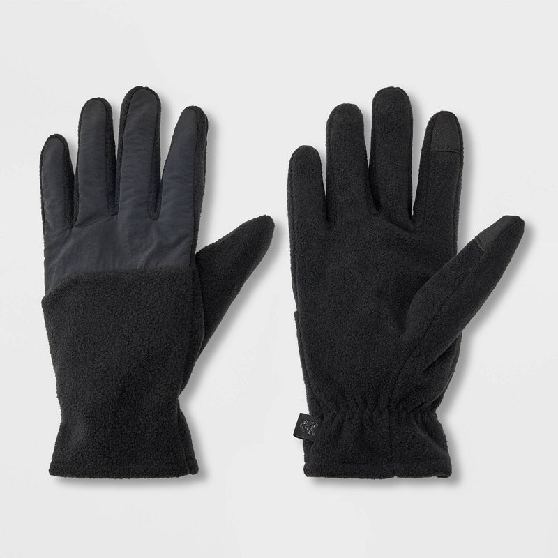 Men's Mixed Fleece Gloves - All in Motion Black S/M