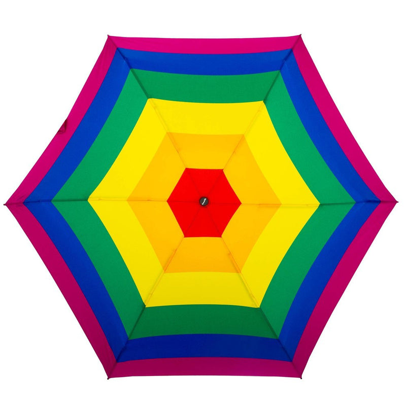 ShedRain Mini Manual Compact Umbrella - Rainbow
