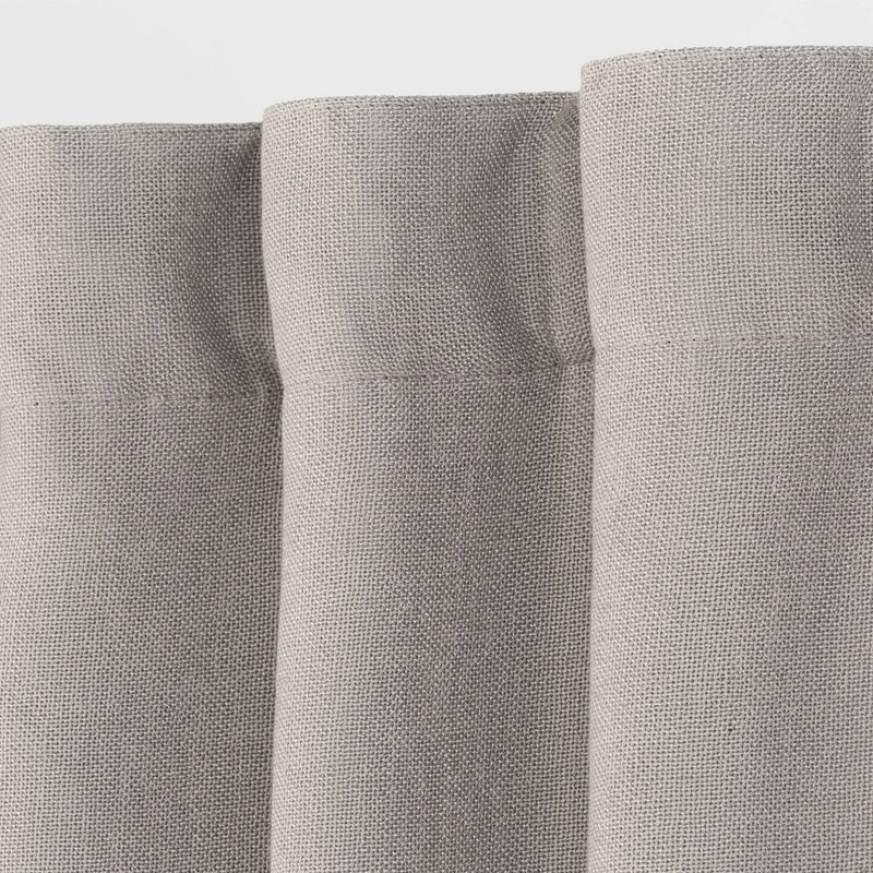 1pc 50"x108" Blackout Aruba Window Curtain Panel Gray - Threshold
