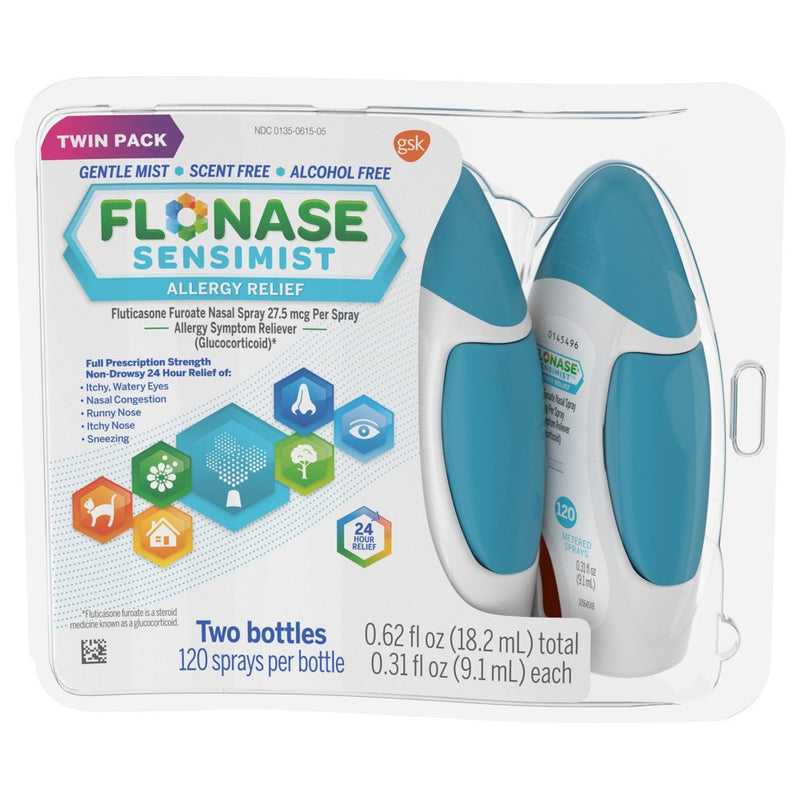 Flonase Sensimist 24-Hour Allergy Relief Nasal Spray - Fluticasone Furoate - 0.31 fl oz/2pk