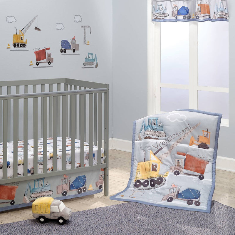 Bedtime Originals by Lambs & Ivy Construction Zone Lamp with Shade (Includes CFL Light Bulb)