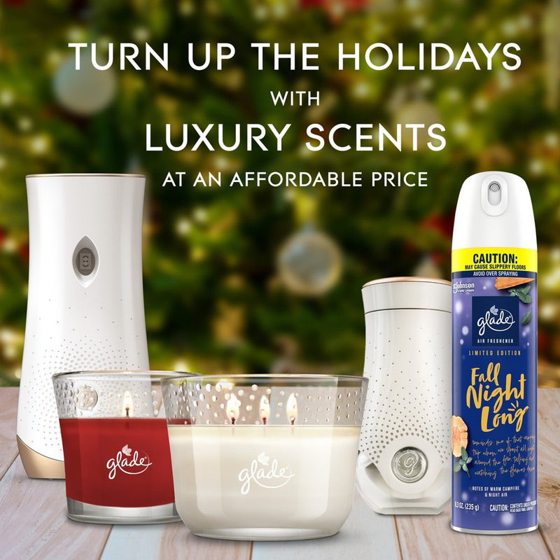 Glade PlugIns Scented Oil Air Freshener - Fall Night Long & Starlight & Snowflakes - 4.69oz/7pk
