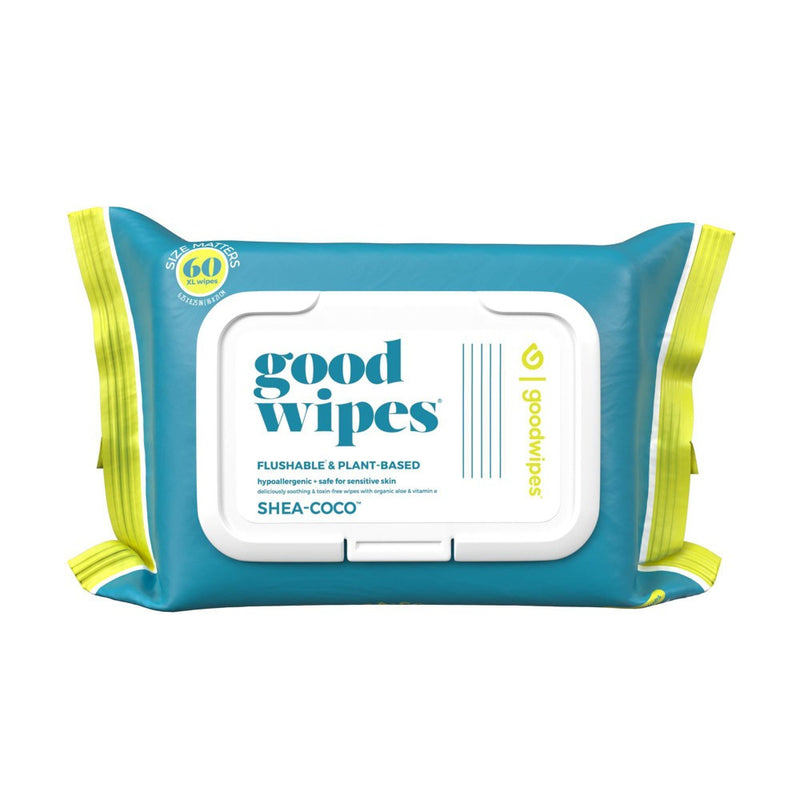 Goodwipes Shea Coco Flushable Wipes - 2pk/60ct