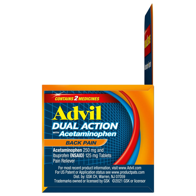 Advil Dual Action NSAID Ibuprofen Back Reliever - 18ct