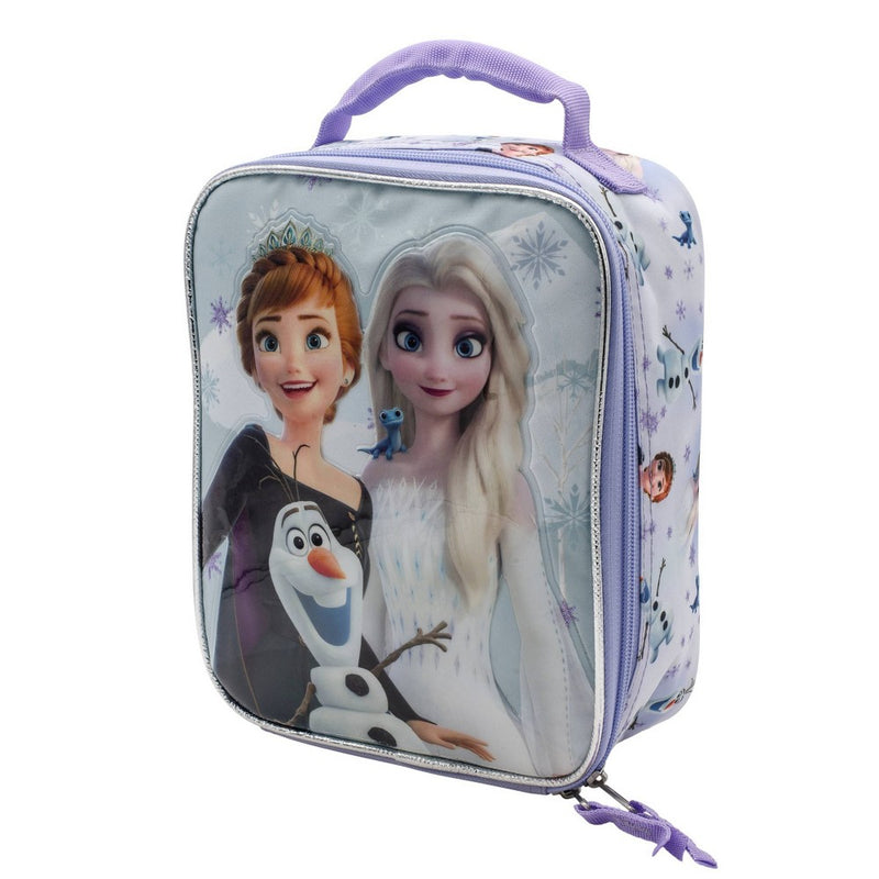 Frozen Kids' Square Lunch Box and Bag - Purple