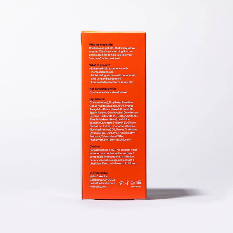 Hello Cake So-Low Lotion Stroker Lube for Play - 1.7 fl oz