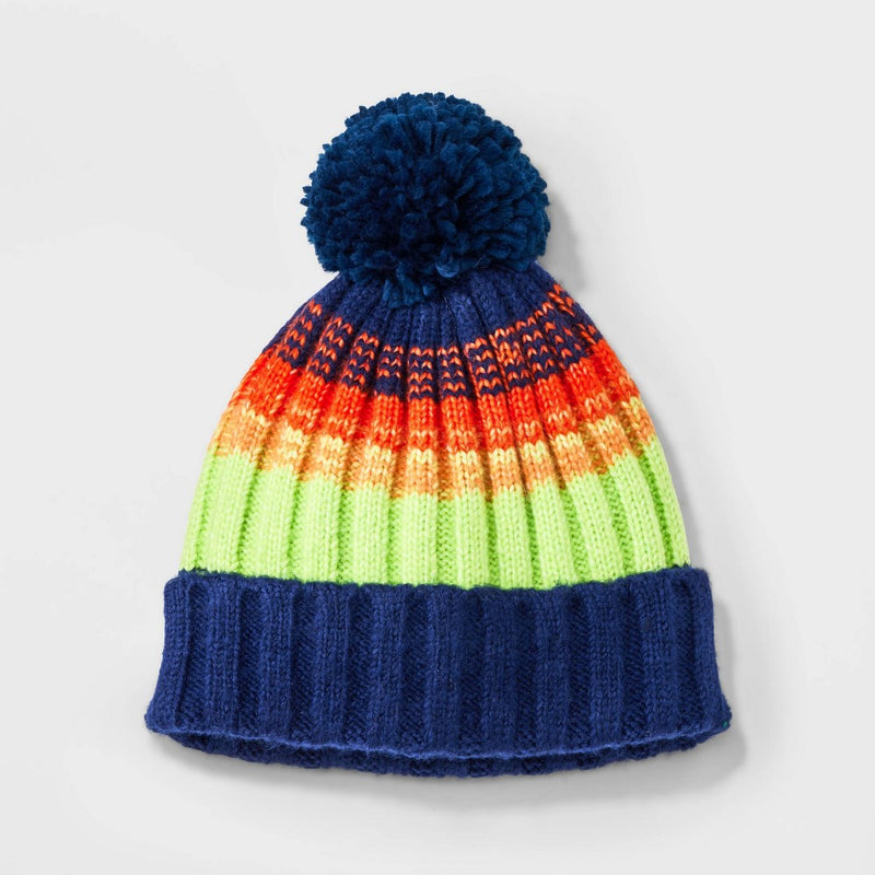 Toddler Ombre Beanie - Cat & Jack Blue 2T-5T