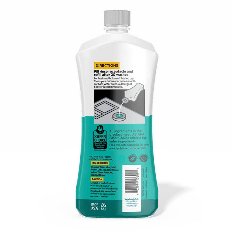 Lemi Shine Rinse Dish Cleaner - 21.2 fl oz