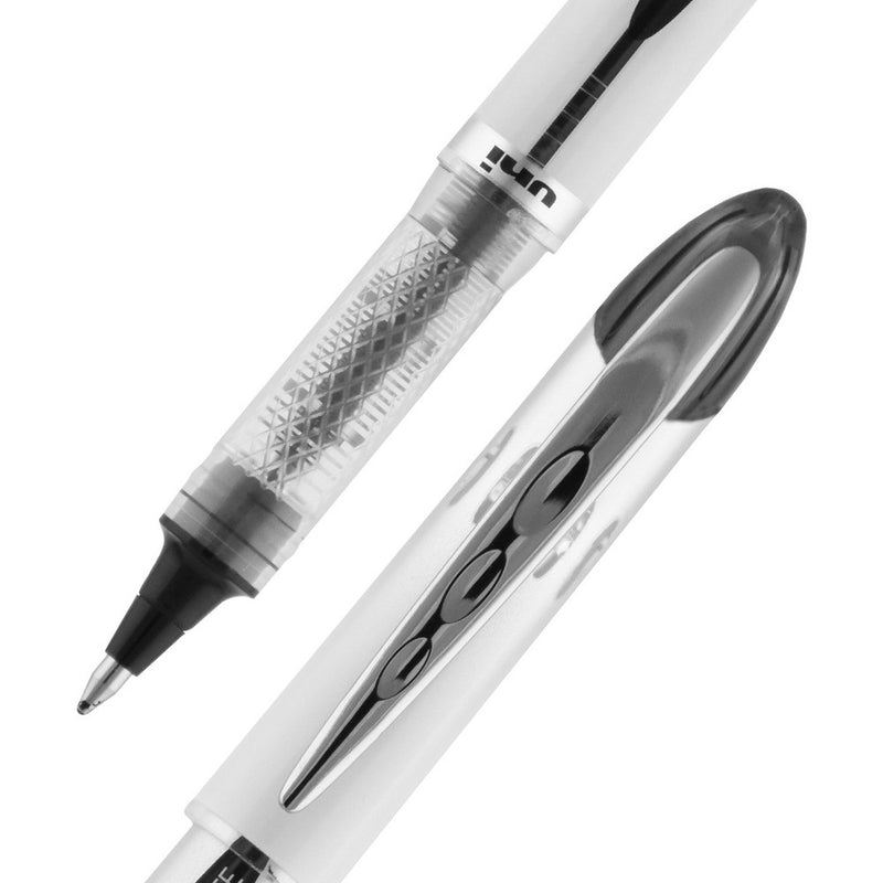 uniball Vision Elite Black Rollerball Pens 3ct Capped 0.8mm Bold Pen