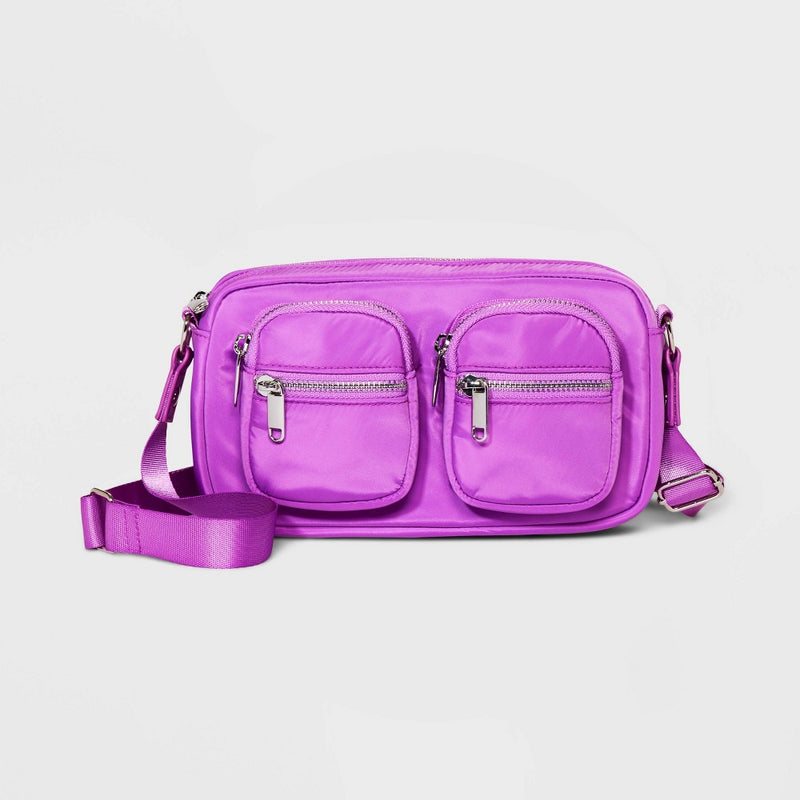 Crossbody Bag with Pockets - Wild Fable Purple