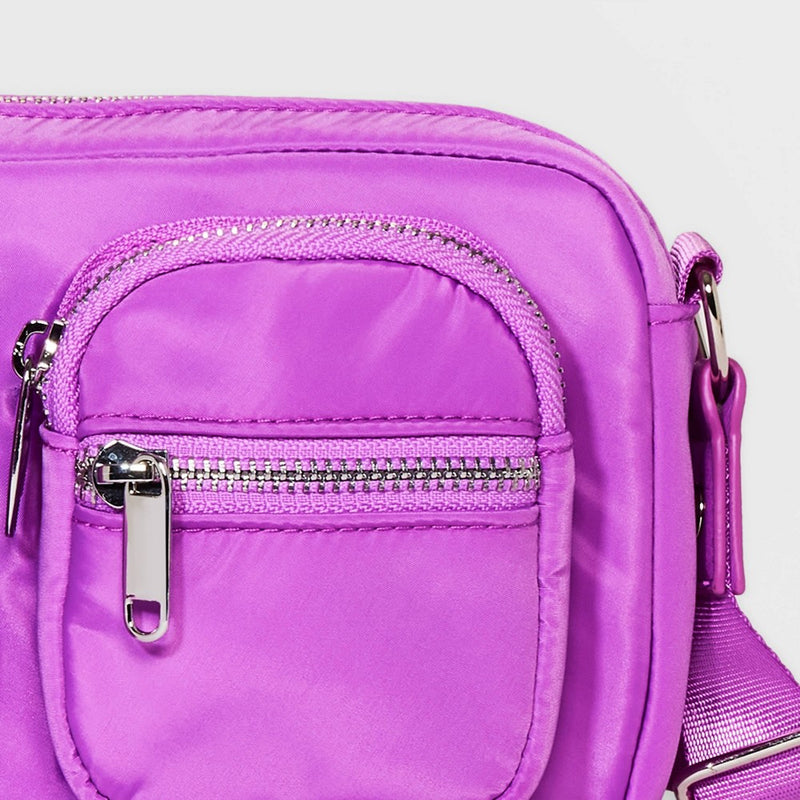 Crossbody Bag with Pockets - Wild Fable Purple