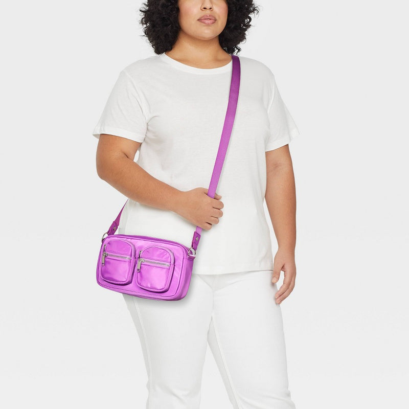 Crossbody Bag with Pockets - Wild Fable Purple