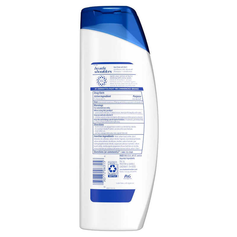 Head & Shoulders Dandruff Treatment/Dandruff Shampoo and Conditioner with Tea Tree Oil - 12.5 fl oz