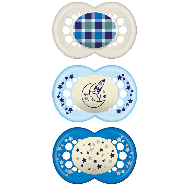 MAM 3pk Day & Night Pacifier 16+ Months - Boy