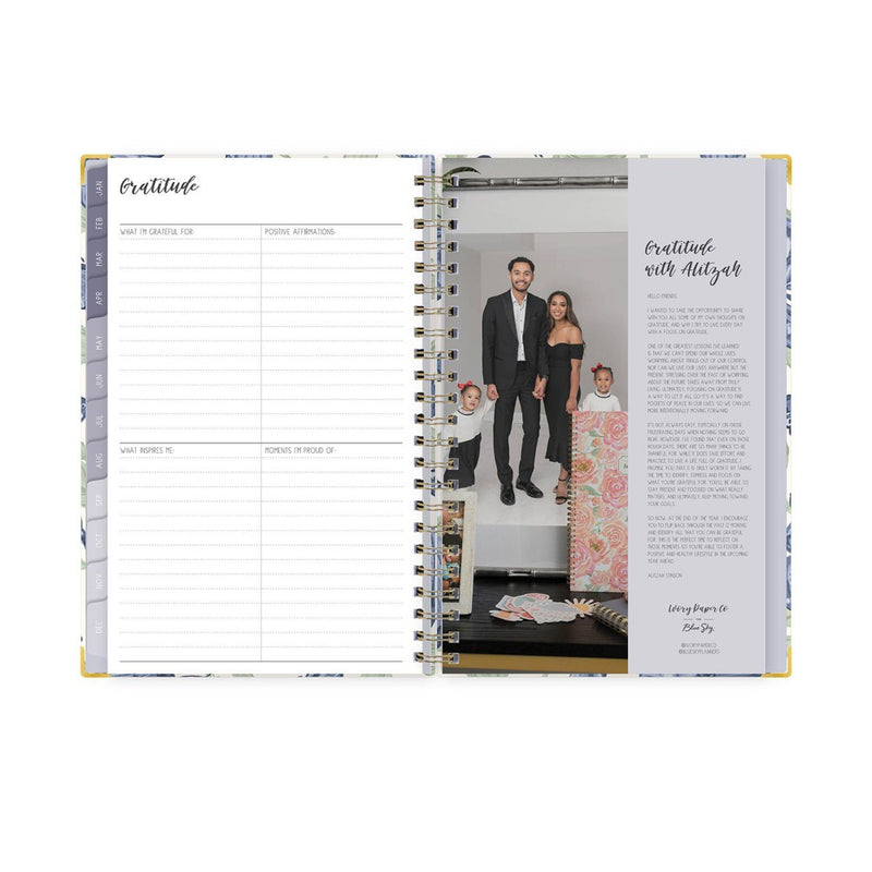 Ivory Paper Co 2024 Planner 8"x5" Weekly/Monthly Wirebound Mariposas