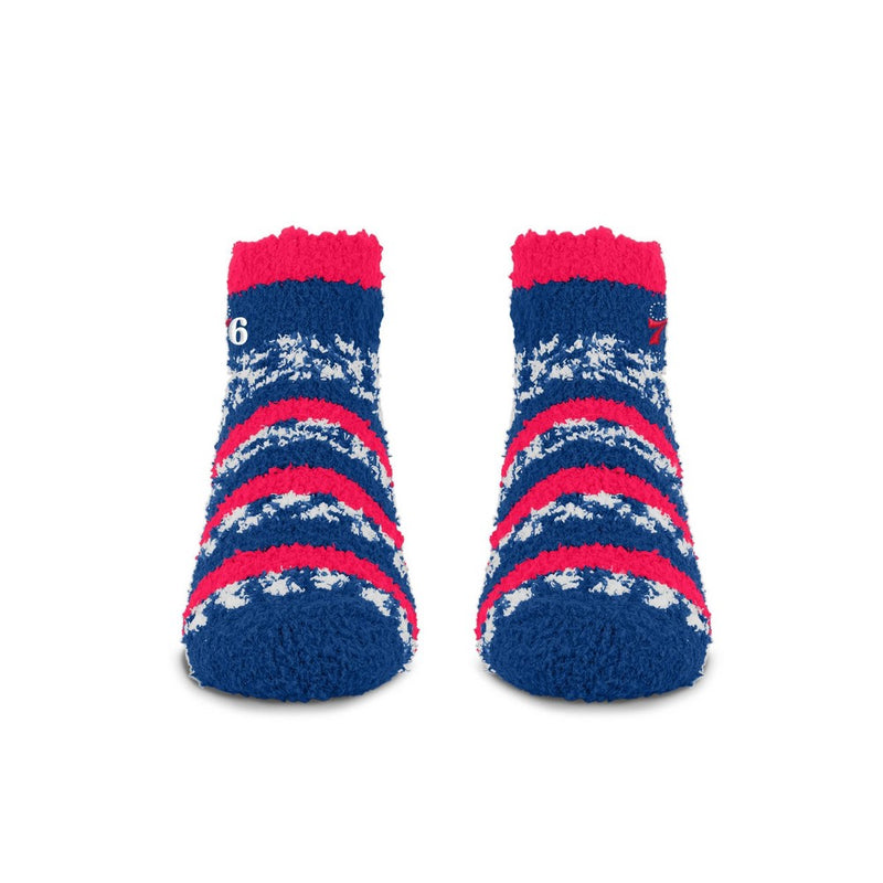 NBA Philadelphia 76ers Multi Stripe Fuzzy Socks