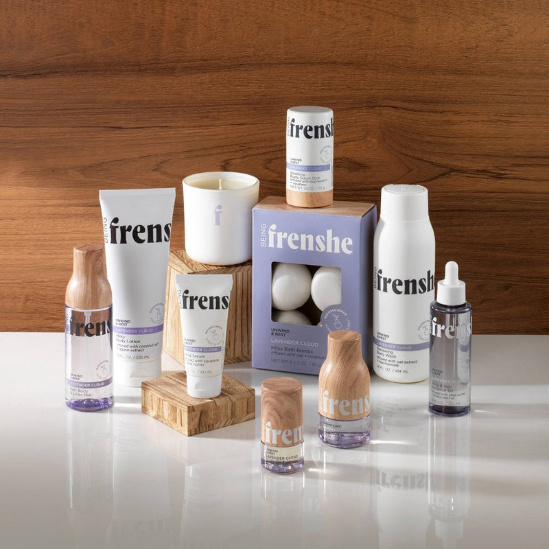 Being Frenshe Glow On Roll-On Fragrance with Essential Oils - Floral Lavender Cloud - 0.84 fl oz
