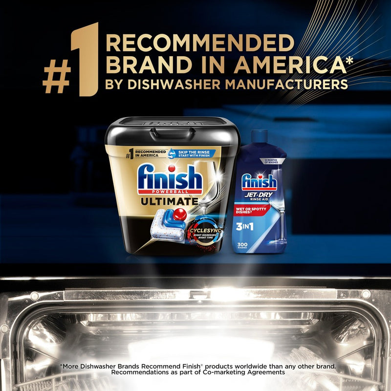 Finish Ultimate Dishwasher Detergent Tabs with CycleSync Technology - 11ct