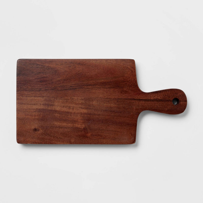 10" x 5" Wooden Single Serve Mini Cheese Board - Threshold (LOCAL PICKUP ONLY)