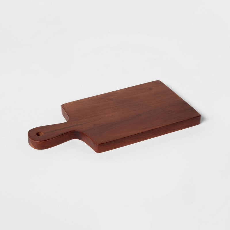 10" x 5" Wooden Single Serve Mini Cheese Board - Threshold (LOCAL PICKUP ONLY)