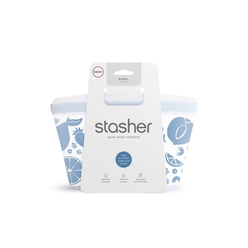 Stasher Reusable Food Storage Bowl - 2 Cup - Clear