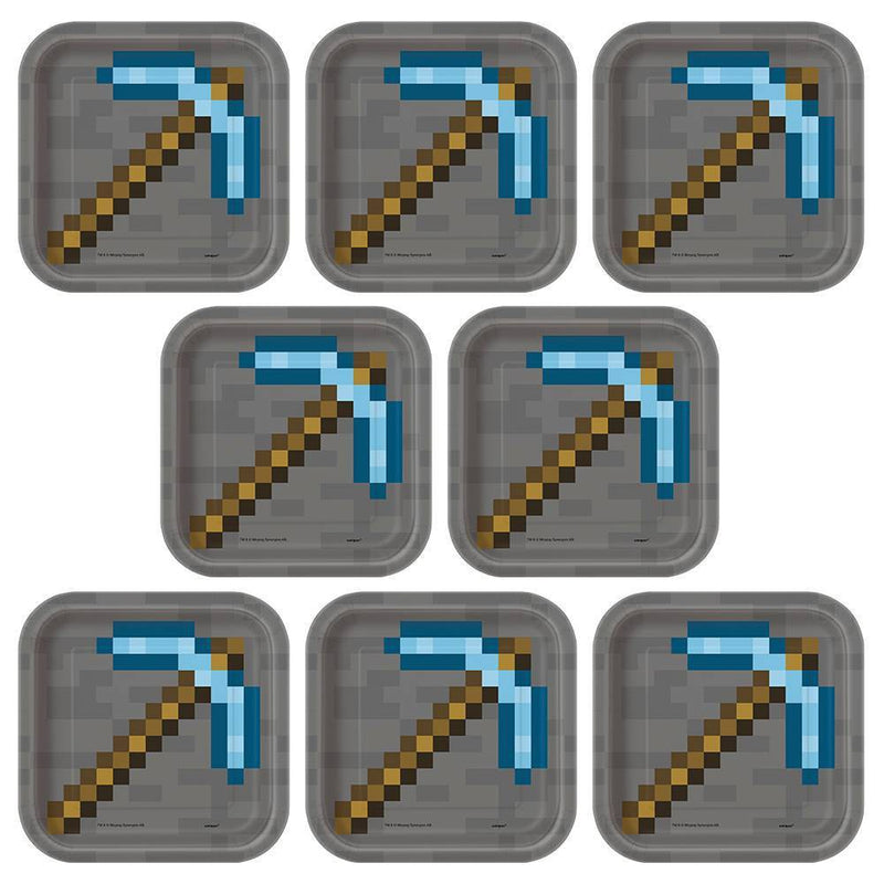 Minecraft 7" 8ct Snack Paper Plates