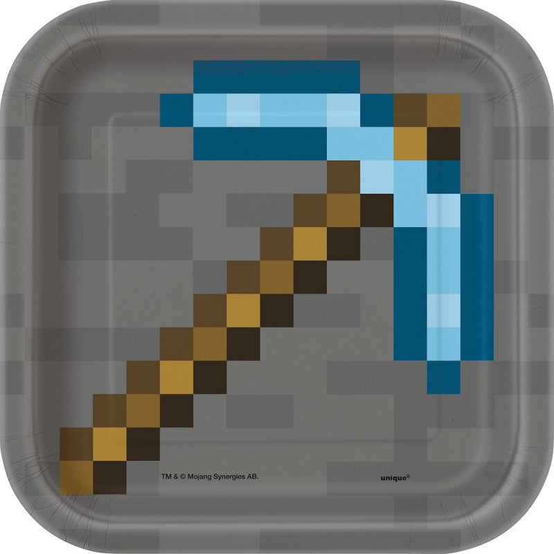 Minecraft 7" 8ct Snack Paper Plates