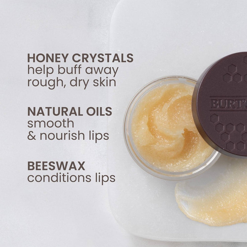 Burt's Bees Natural Conditioning Lip Scrub with Exfoliating Honey Crystals - 0.25oz