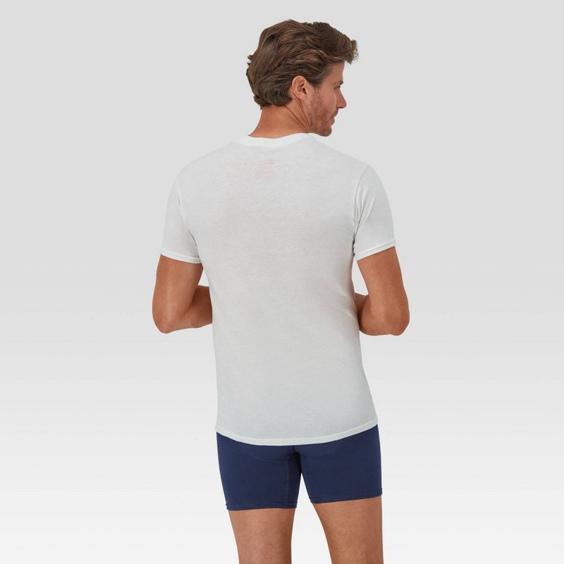 Hanes Premium Men's Slim Fit V-Neck T-Shirt 5pk - White M