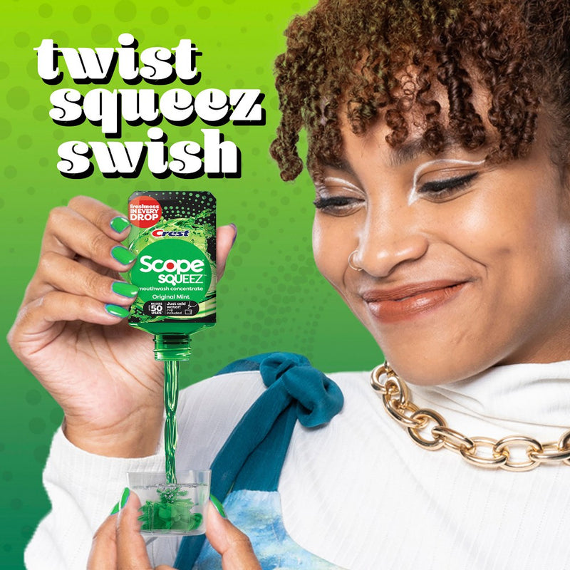 Scope Squeez Mouthwash Concentrate - Original Mint - 1.69 fl oz