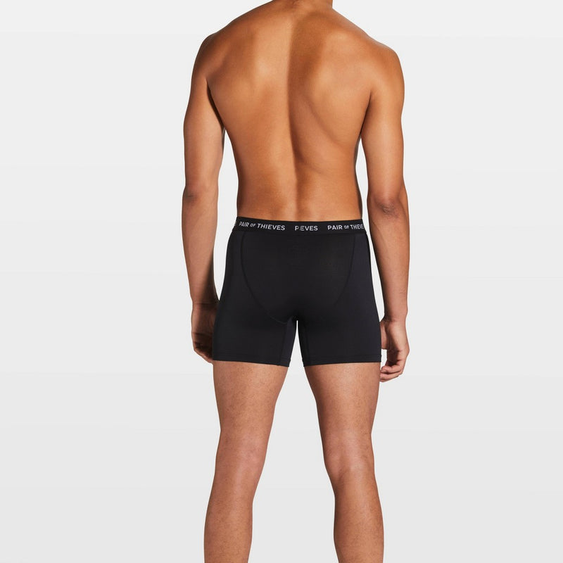 Pair of Thieves Men's Super Fit Paint Splatter Boxer Briefs 2pk - Black/Blue S