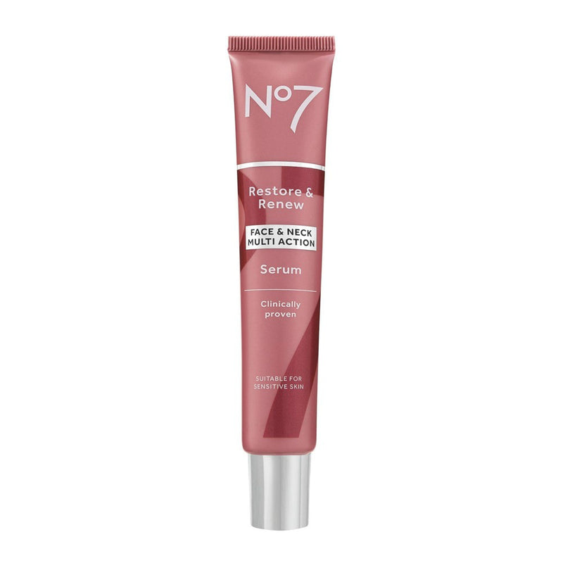 No7 Restore & Renew Multi Action Face & Neck Serum - 1.69 fl oz