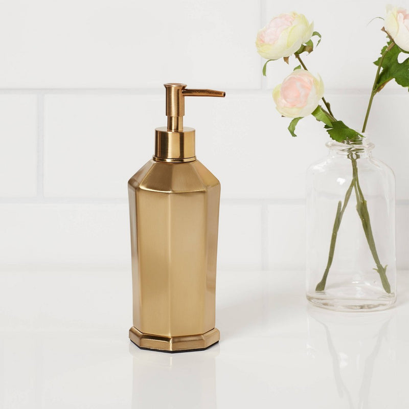 Solid Soap Pump Faceted Gold - Threshold