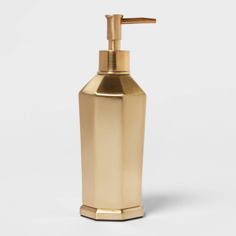 Solid Soap Pump Faceted Gold - Threshold