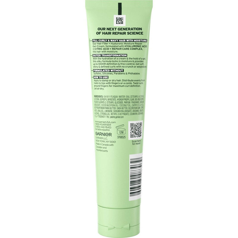 Garnier Fructis Hair Fillers Moisture Repair Leave In Cream for Curly Hair - 5 fl oz
