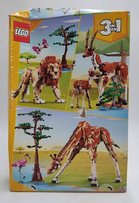 LEGO Creator 3 in 1 Wild Safari, Giraffe, Gazelles or Lion Toy 31150 SEE DETAILS