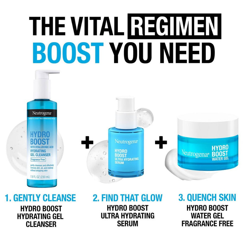 Neutrogena Hydro Boost Water Gel Moisturizer with Hyaluronic Acid - Fragrance Free - 0.5 fl oz