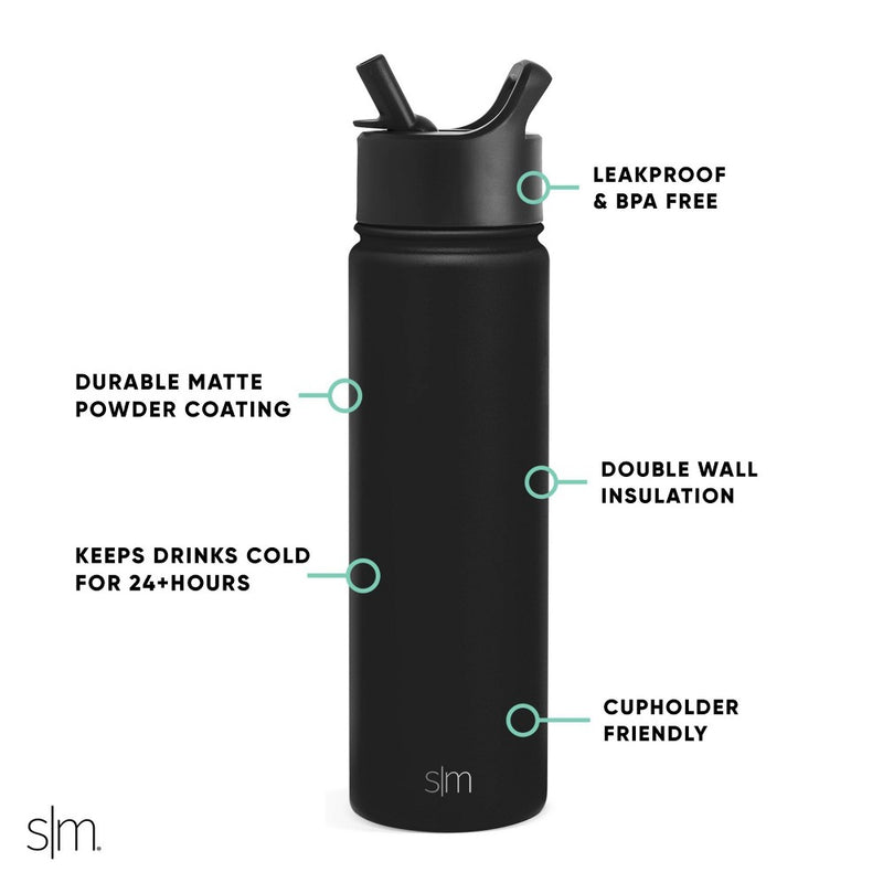 Summit 20oz 'Be Happy' Portable Drinkware - Simple Modern