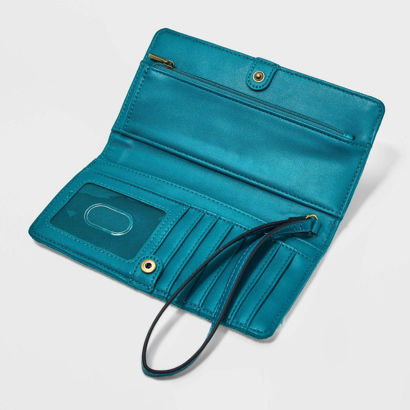 Women's Bifold Wallet - Universal Thread Teal Blue