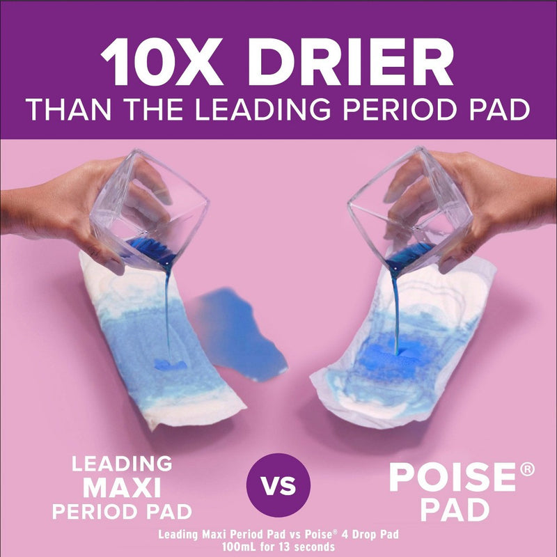 Poise Original Design Postpartum Incontinence Pads for Women - Ultimate Absorbency - Regular - 56ct