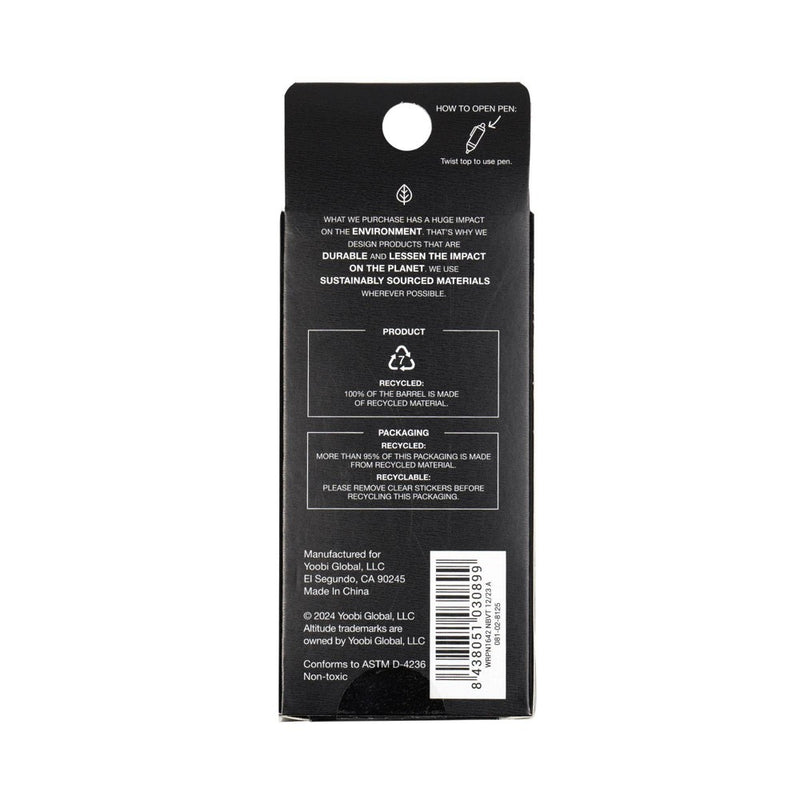 Altitude 3pk Ballpoint Pens Black Ink Stylus