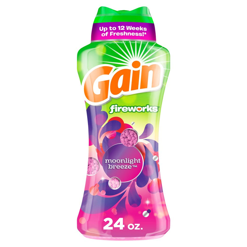 Gain Fireworks In-Wash Moonlight Breeze Scent Booster Beads - 24oz