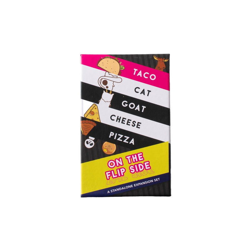 Taco Cat Goat Cheese Pizza On The Flip Side Card Game