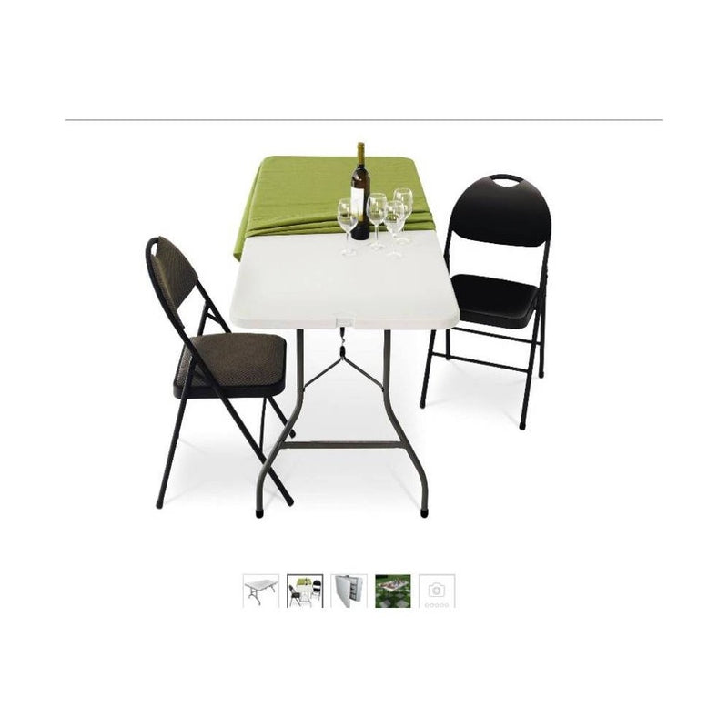 6' Folding Banquet Table Off-White - Plastic Dev Group (LOCAL PICKUP ONLY)