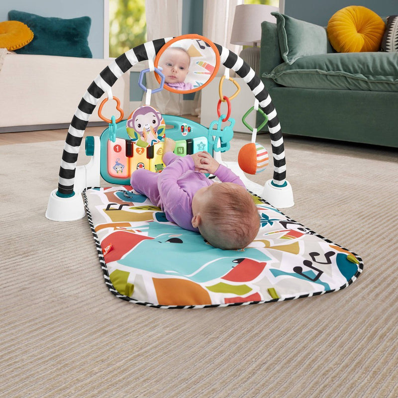 Fisher-Price Glow & Grow Kick and Play Gym - Blue