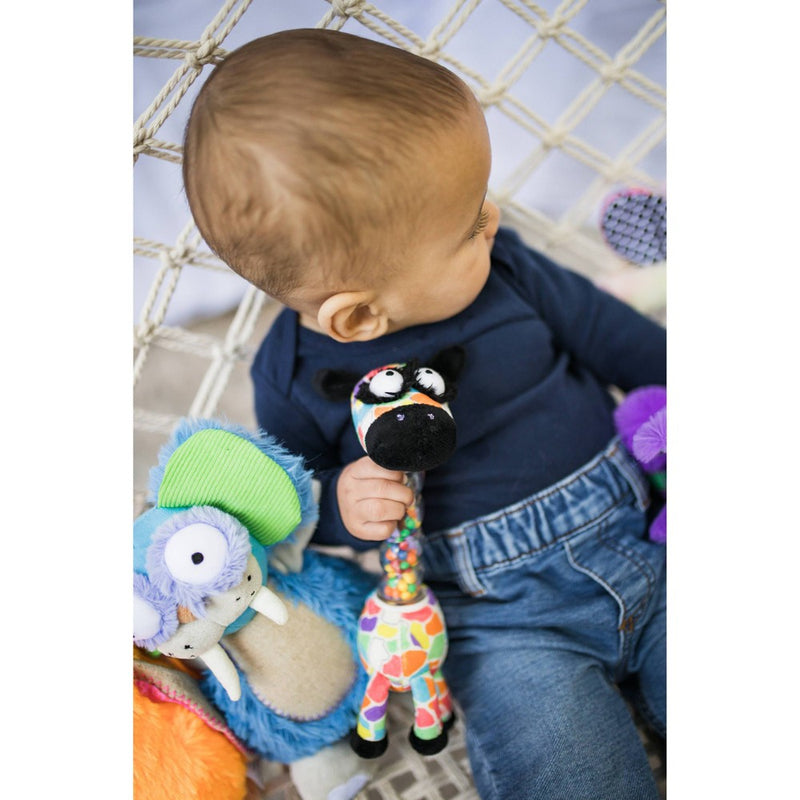 Inklings Jaffy the Fringed Footed Giraffe Baby Rattle and Shaker Plush Toy