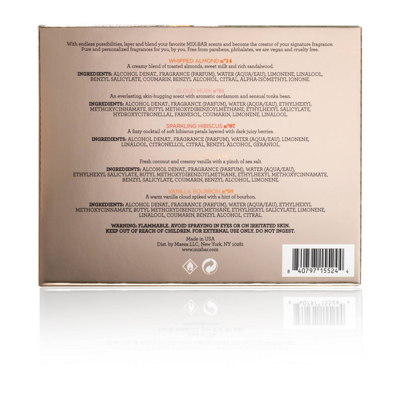 MIX:BAR MIX:BAR Eau De Parfum Scent Set - 5pc
