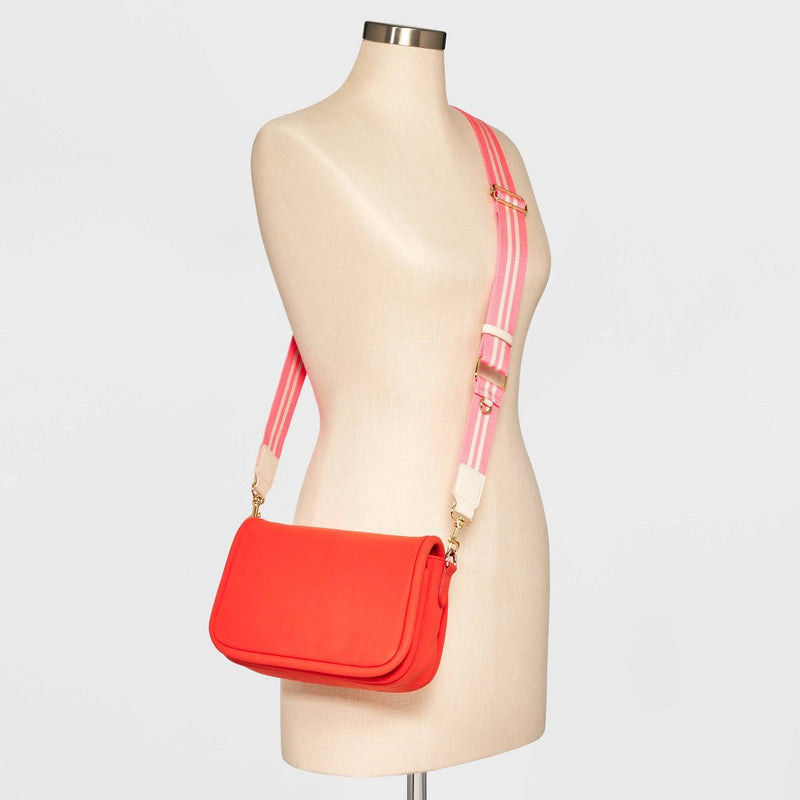 Handbag Strap - Universal Thread Coral Pink Striped