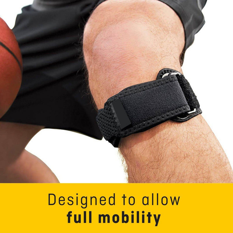 FUTURO Adjustable Knee Strap, Stabilizing Patella Tendon Strap for Runners - 1pk
